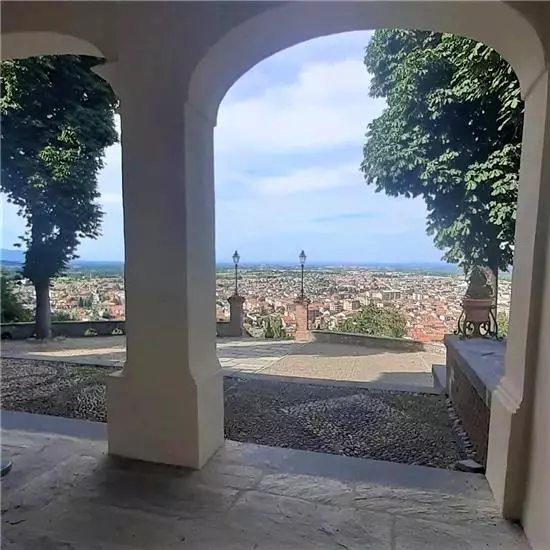 Panorama di Borgo San Dalmazzo dalla Chiesa di Monserrato