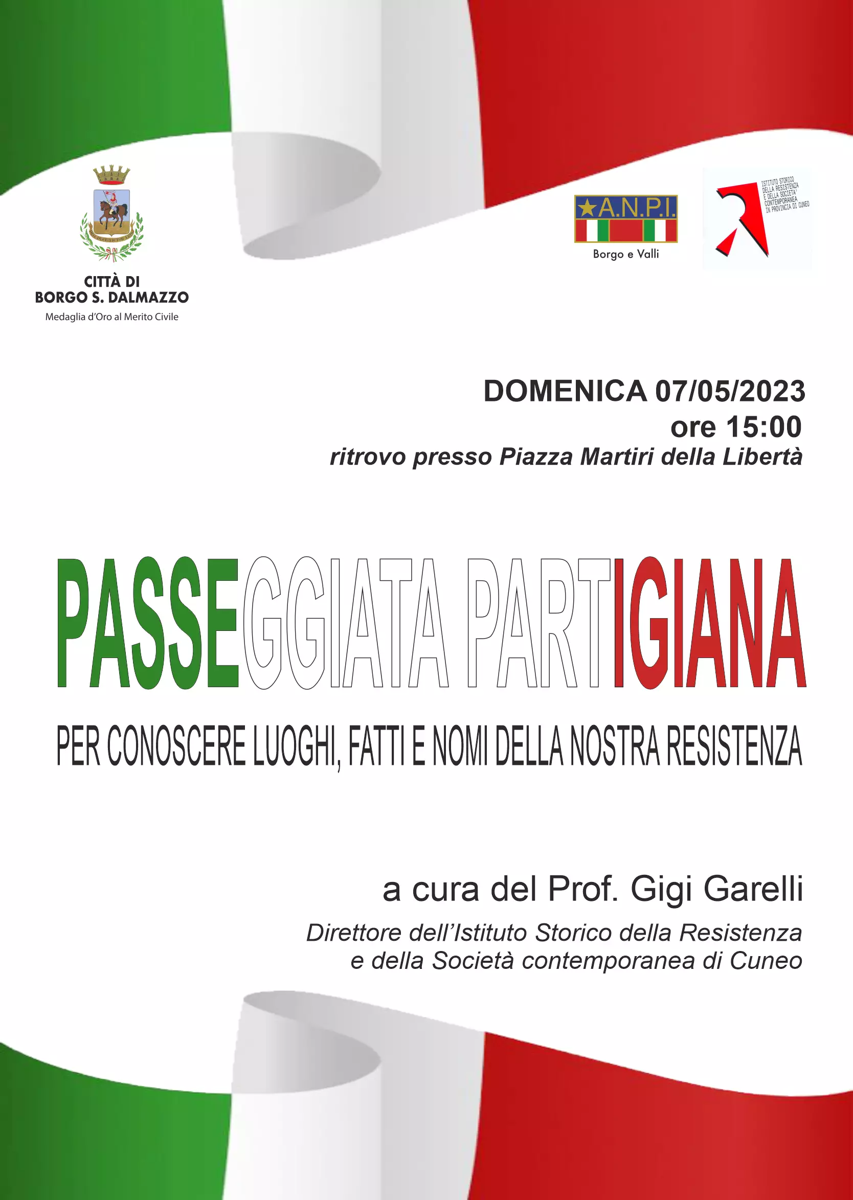 Locandina passeggiata partigiana