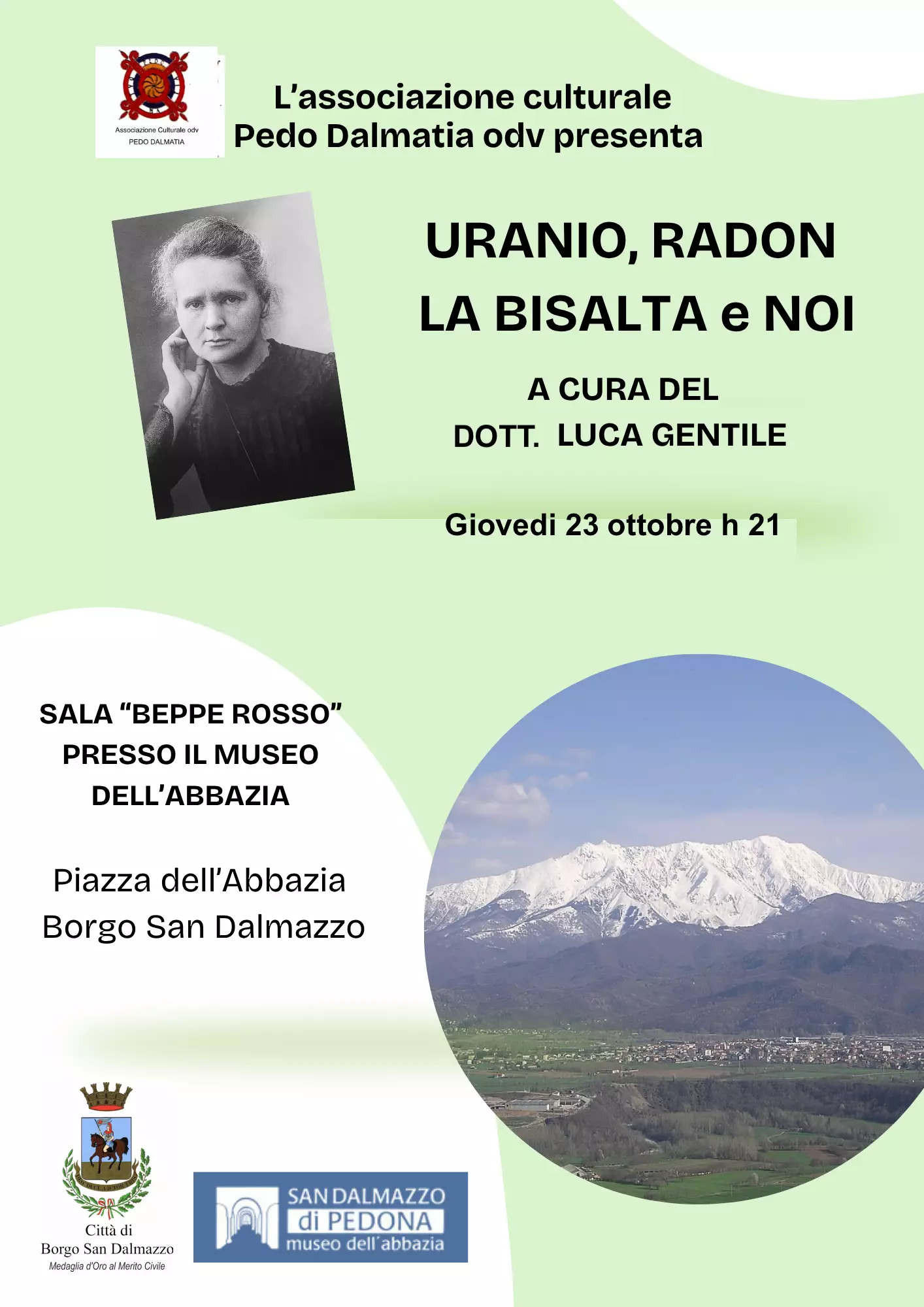 La locandina dell'incontro