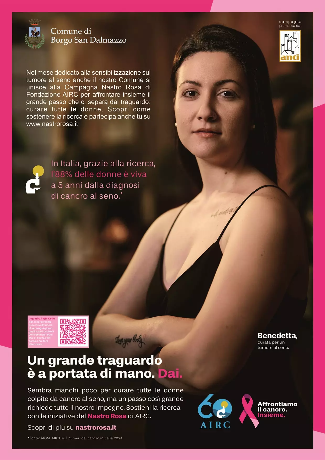 La locandina della campagna Nastro Rosa