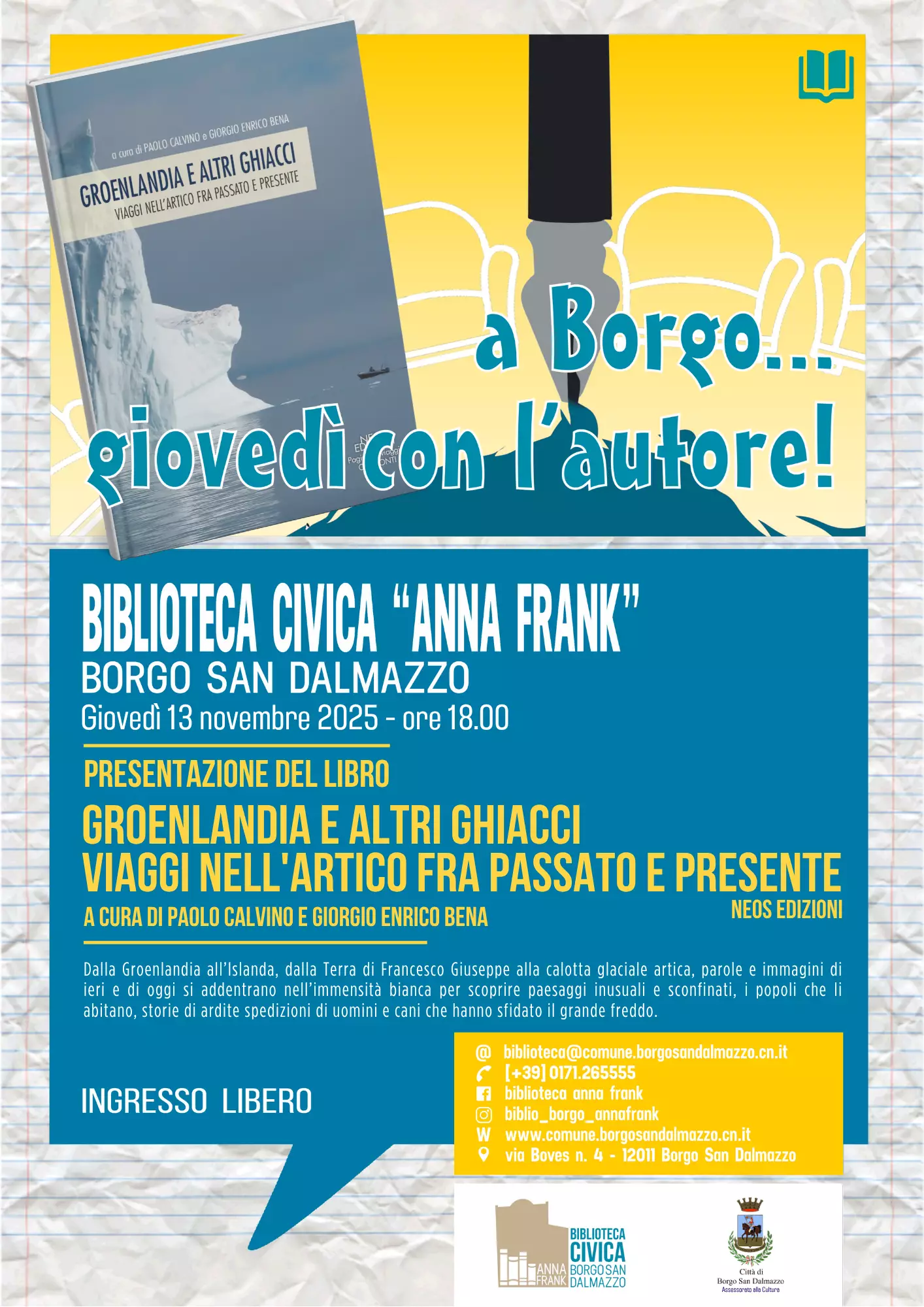 La locandina della presentazione