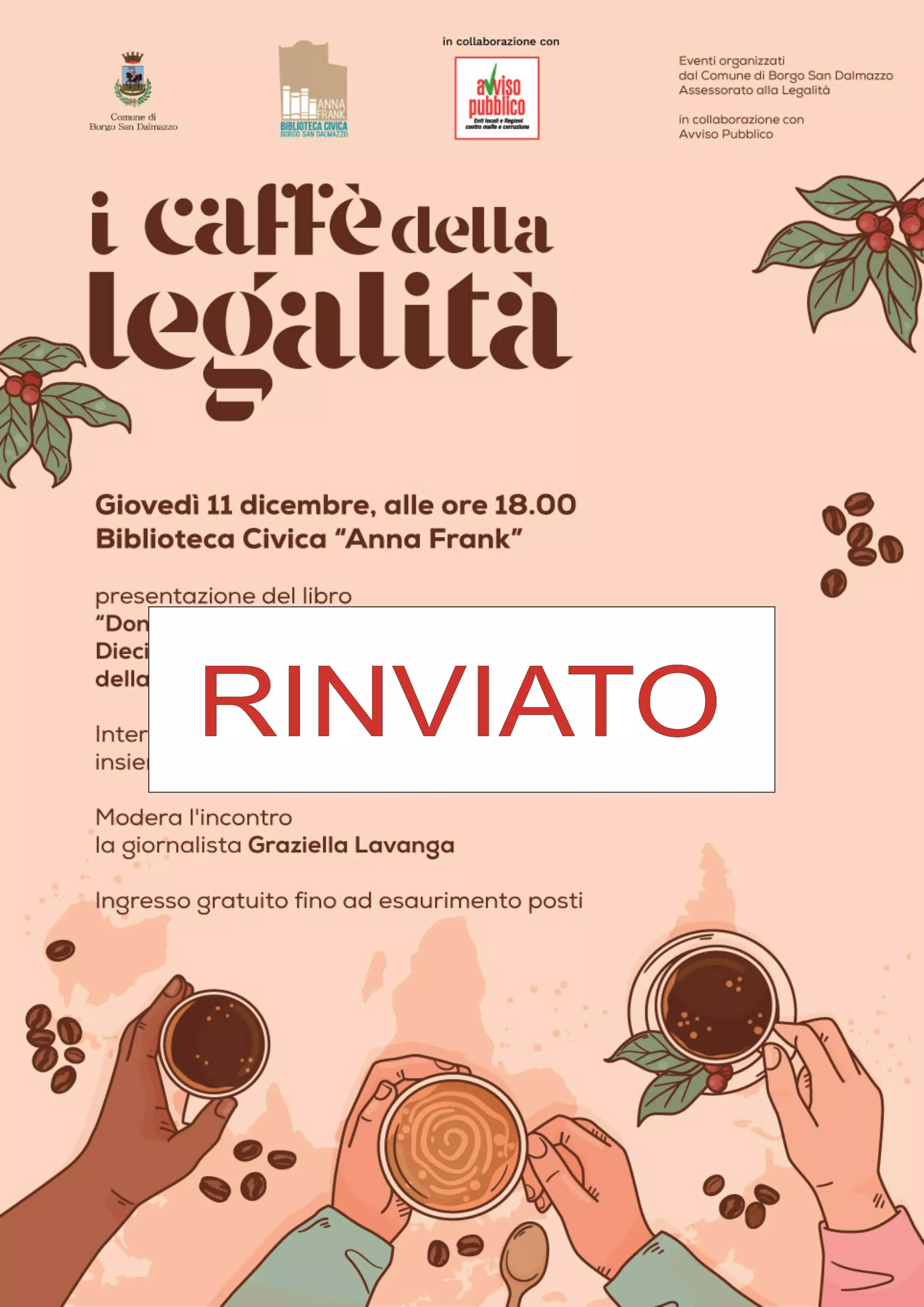 La locandina dell'appuntamento con Valeria Scafetta