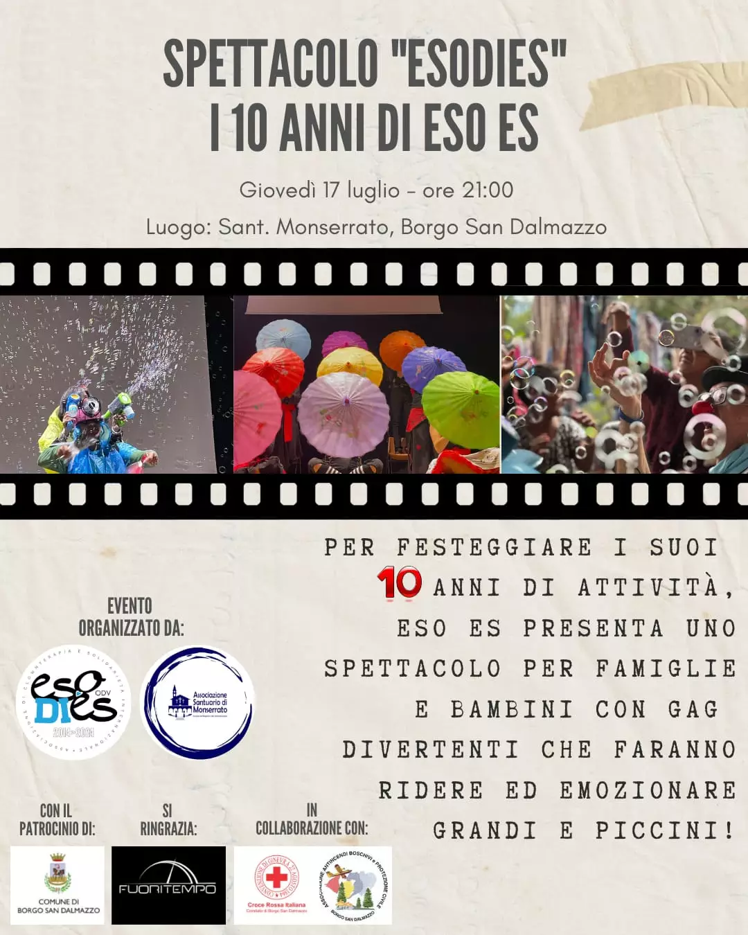La locandina dello spettacolo Esodies