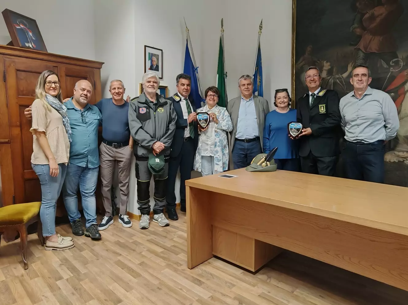 Rappresentanti ANFI e Giunta comunale di Borgo San Dalmazzo