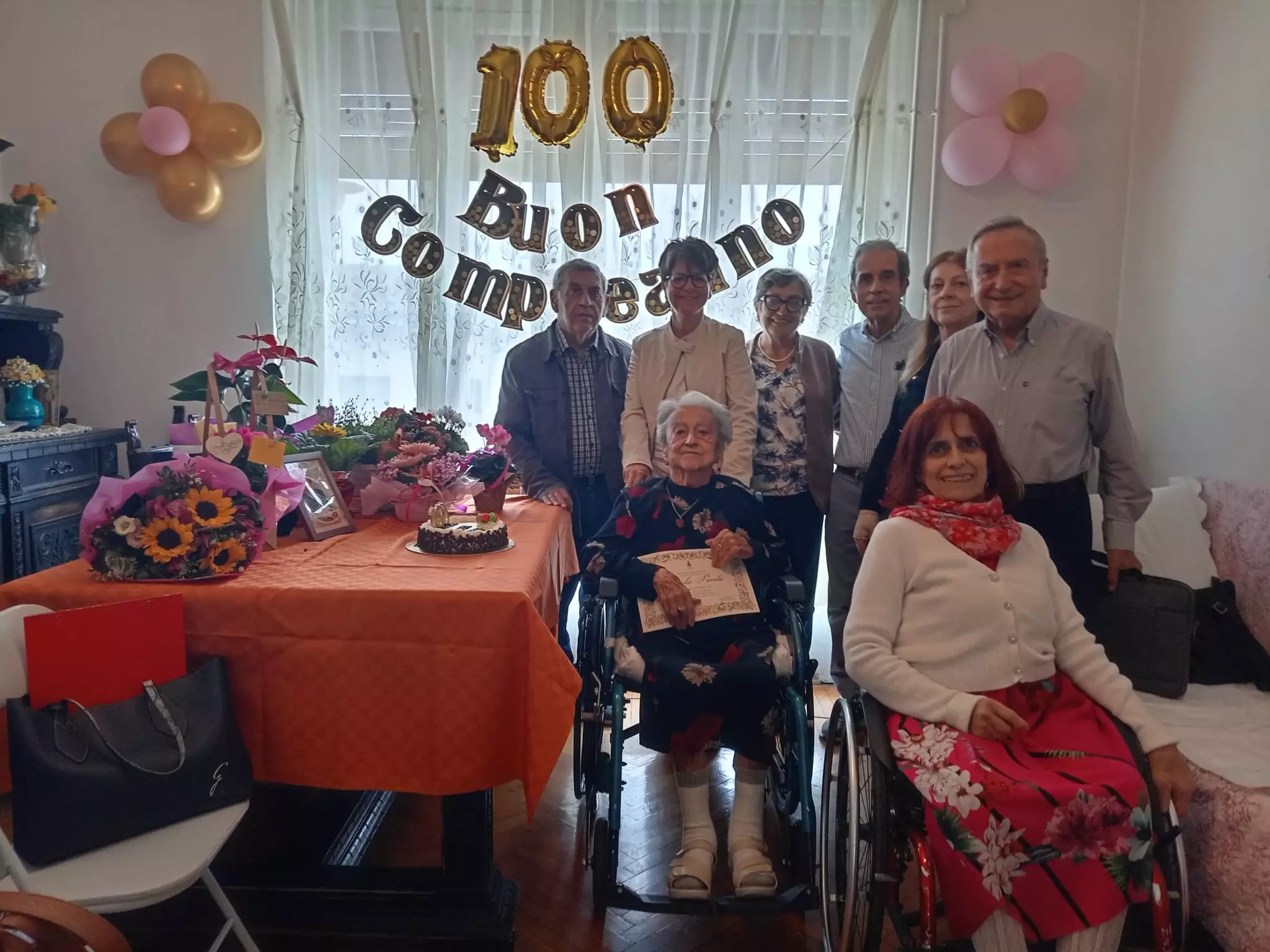Angela Parola compie 100 anni: il saluto dell'Amministrazione comunale di Borgo San Dalmazzo