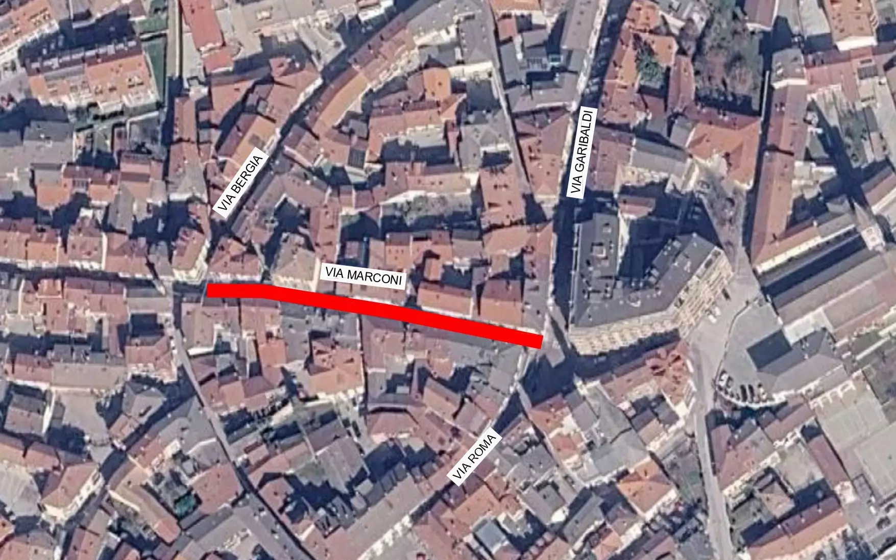 Lunedì 5 ottobre chiusura temporanea di un tratto di via Marconi