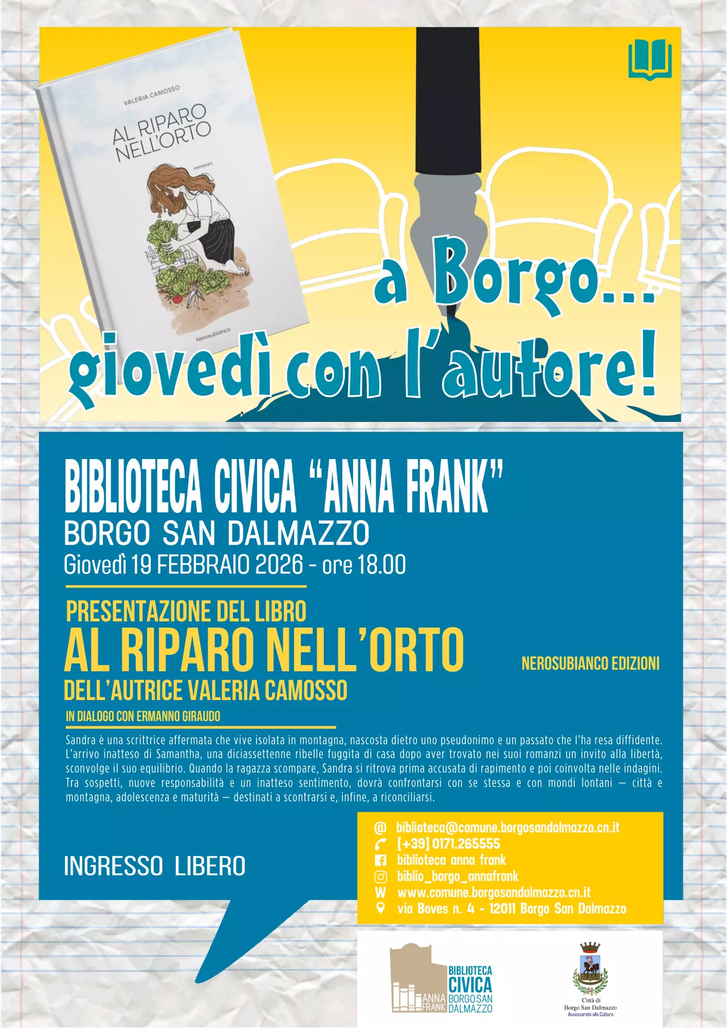 La locandina dell'appuntamento