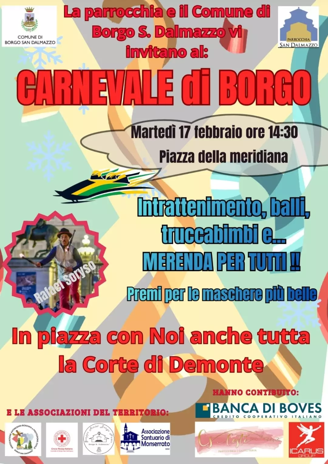 La locandina del Carnevale di Borgo