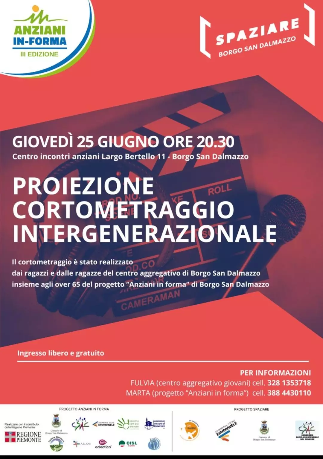 La locandina dell'iniziativa